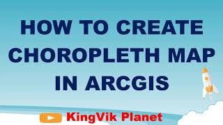 HOW TO CREATE CHOROPLETH MAP IN ARCGIS [upl. by Mossman175]