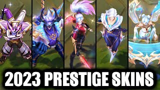 All Prestige Skins Spotlight Released in 2023 League of Legends [upl. by Giuliana574]