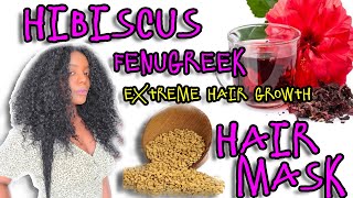 FENUGREEK amp HIBISCUS AYURVEDIC HAIR MASK FOR EXTREME HAIR GROWTH amp HYDRATION TAIL BONE LENGTH HAIR [upl. by Maharg]