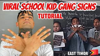 VIRAL SCHOOL KID GANG GANGS TUTORIAL EAST TIMOR 🇹🇱 [upl. by Rickart]