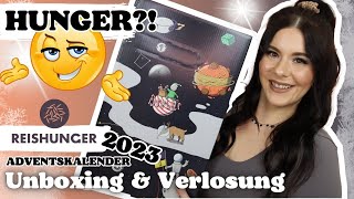 HUNGER 👩🏻‍🍳 Reishunger Adventskalender 2023 UNBOXING amp VERLOSUNG [upl. by Lac]