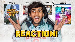 Reacting to every GTA trailer EVER  😍  GTA 1  GTA 6 [upl. by Attelrac]