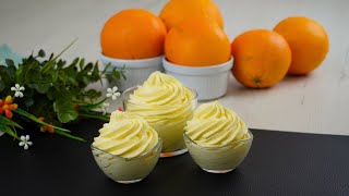 Deliciosa Crema de Naranja para Pasteles Helados y Cupcakes  Fácil y Saludable [upl. by Iridis648]