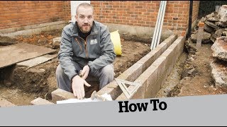 How to Start Building Walls How to Build an Extension 3 [upl. by Badger]