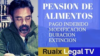 Pension de Alimentos  Pago Indebido  Separacion  Divorcio  Noticias Juridicas Abogado Barcelona [upl. by Nurat]