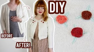 DIY Embroidered Cardigan  The Style Pile 7 [upl. by Laveen559]