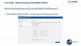 CGM SMART UPDATE  Das neue OnlineupdateVerfahren von CGM ALBIS [upl. by Kcirdahs645]