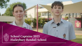 Haileybury Rendall School  Meet the 2023 School Captains [upl. by Nwahsak490]