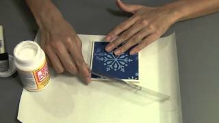 How to Make a Decorative Holiday Coaster [upl. by Enyleve867]