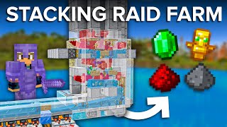 Minecraft Stacking Raid Farm  80000 Items Per Hour [upl. by Sela]