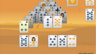 How to play Pyramid Solitaire [upl. by Houlberg]