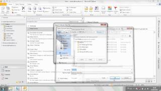 Exporting your Outlook file folders emails contacts etc [upl. by Rube]