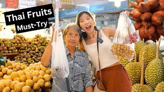 10 Exotic Thai Fruits You Must Try  Or Tor Kor market  Thailand🇹🇭 [upl. by Yelrahc]