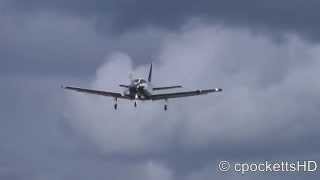 MUST SEE Socata TBM 850  Beautiful Landing  Gloucestershire Airport [upl. by Bernita]