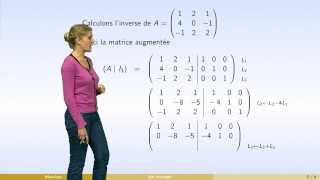 Matrices  partie 4  inverse dune matrice  calcul [upl. by Bashuk]