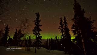 Aurora timelapse from Yellowknife Canada Winter season [upl. by Ahcilef]