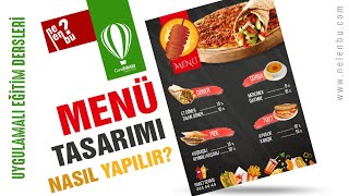 Menü Tasarımı Nasıl Yapılır  Corel Draw Dersleri [upl. by Irama]