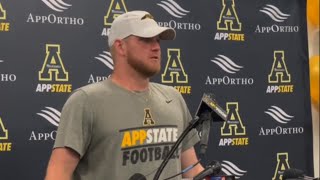 WATCH NOW Appalachian State QB Chase Brice talks about the last few moments of the game [upl. by Nohsyar]