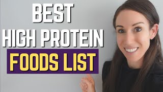 BEST High Protein Foods To LOSE WEIGHT In CALORIE DEFICIT [upl. by Ahsilat]