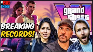 GRAND THEFT AUTO VI Trailer Breaks records on views in 24 hours  Big Thing [upl. by Odille499]