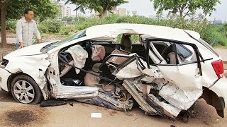 Latest Car Accident of Volkswagen Polo in India  Road  Crash  Compilation  2016  2017  2018 [upl. by Enilatan]