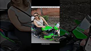 cutegirl reaction On superbike rapido🥰Girl Want to Ride zx10r😧shorts bike rider girlrider [upl. by Myk]