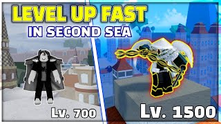 BEST TIPS to LEVEL UP FAST in the Second Sea using BUDDHA FRUIT in BLOX FRUITS  LEVEL 700 to 1500 [upl. by Ronna]