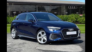 Approved Used Audi A3 Sportback S line  Carlisle Audi [upl. by Hildick860]