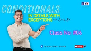 Conditionals in Details with Exceptions [upl. by Ayekahs]