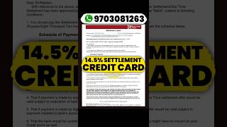 CC Settlement 145 creditcard settlement [upl. by Bannerman]