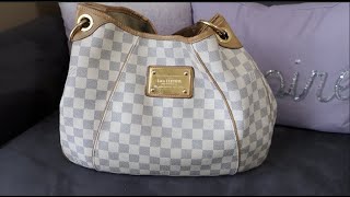 Whats in my Bag LOUIS VUITTON GALLIERA PM HOBO PURSE [upl. by Yirinec]