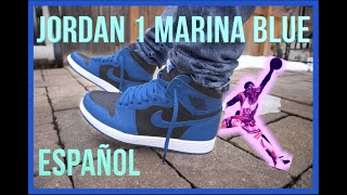 Detalles y En Pie del Jordan 1 Retro Marina Blue [upl. by Ynaffit679]