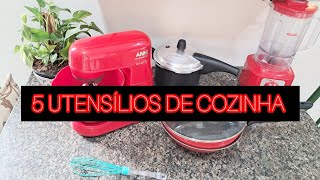 5 UTENSÍLIOS DE COZINHA indispensáveis NA vida da DONA DE CASA  VIDA SIMPLES E LENTA 🏠 [upl. by Anelrac]