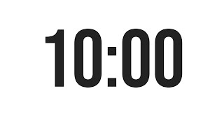 10 MINUTE TIMER  COUNTDOWN TIMER MINIMAL [upl. by Elbring]