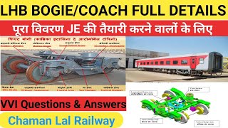 LHB Coaches all Information with dimensions through NotesRailway Technician trainingby Chaman Lal [upl. by Ytirev189]