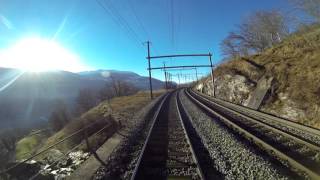 Lötschberg  Führerstandsmitfahrt Brig  Kandersteg [upl. by Moria]