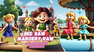 See Saw Margery Daw A Playground Serenade  Kids Song  Nursery Rhymes JoyfulMelodiesland [upl. by Aihcats133]