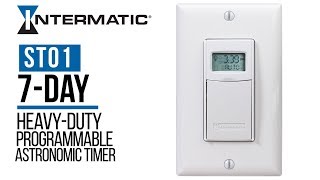 Intermatic ST01 7Day HeavyDuty Programmable Timer Offers Versatility and Convenience [upl. by Laohcin]