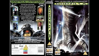 Original VHS Opening Godzilla 1998 UK Rental Tape [upl. by Haibot653]