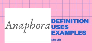 Anaphora  Definition Uses amp Examples  Studying Literature [upl. by Abixah]