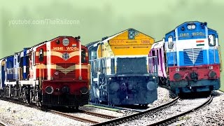 Musical Railway Tracks  Train Sound  Railroad  Indian Railways [upl. by Acimahs]