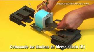 Construcción de un transformador eléctrico  Build a electric transformer [upl. by Ardolino]