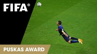 Robin van Persie Header  FIFA Puskas Award 2014 FINALIST [upl. by Gilba826]