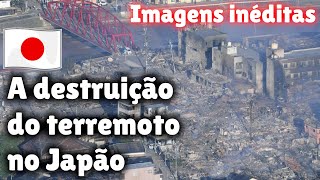 IMAGENS INÉDITAS DA DESTRUIÇÃO QUE O TERREMOTO CAUSOU NO JAPÃO AVIÃO COM 379 PASSAGEIROS PEGA FOGO [upl. by Krueger971]