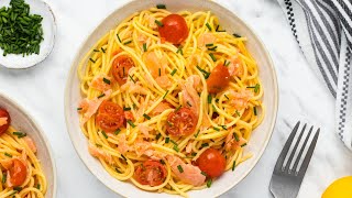 Smoked Salmon Pasta Recipe [upl. by Anwaf]