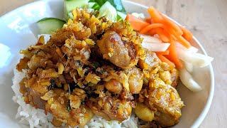 SPICY LEMONGRASS CHICKEN  VIETNAMESE GA XAO SA OT [upl. by Megen65]