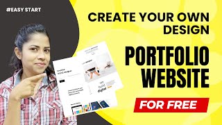 See how you can create your own design portfolio website for free [upl. by Jacobah]