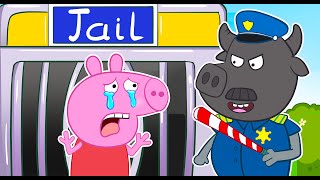 Peppa Pig Has Been Arrested By The Police  Peppa Pig Animation [upl. by Silda610]