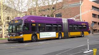 Trolleybuses Trackless Trolley in Seattle Washington United States 2021 [upl. by Omarr993]