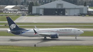 RARE Aeroméxico Boeing 737 MAX 8 N4025N Takeoff from PDX [upl. by Lizabeth]